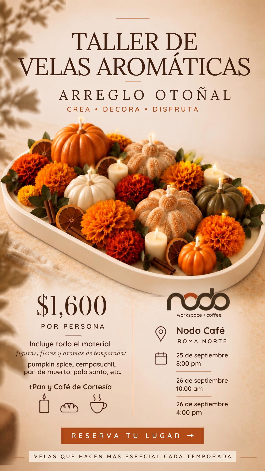 Taller de Velas de Altar · Día de Muertos — CDMX