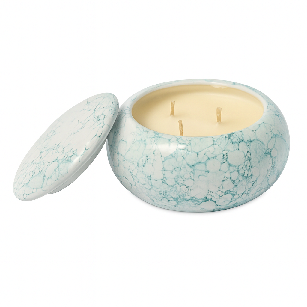 joyero azul velas