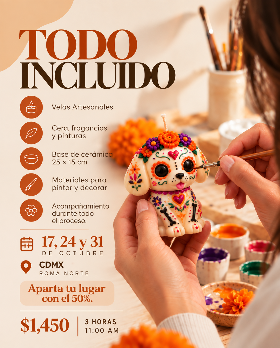 Taller de Velas de Altar · Día de Muertos — CDMX